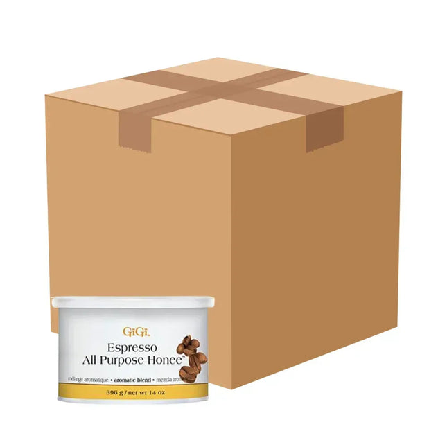 Gigi Espresso All Purpose Honee Wax (case of 24) - TTT Nails Supply