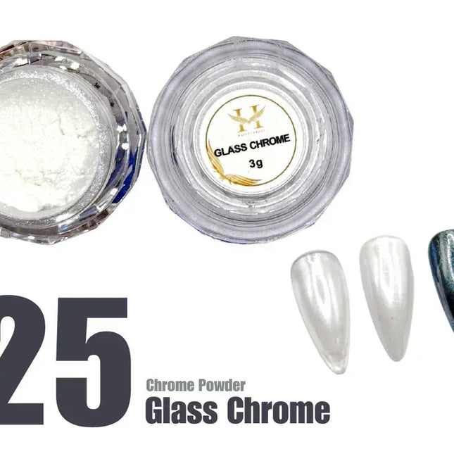 HANG Chrome Powder - #25 Glass Clear 3g - TTT Nails Supply