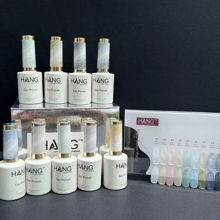 HANG Jelly Gel - Glass Bead Water Collection - 10 colors (#01 to #10) + Free Display (5.95/ea) - TTT Nails Supply