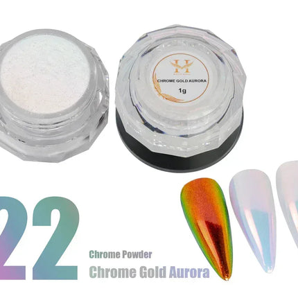HANG Chrome Powder - #22 Gold Aurora 1g - TTT Nails Supply