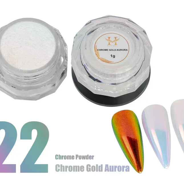 HANG Chrome Powder - #22 Gold Aurora 1g - TTT Nails Supply