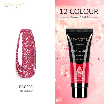 Glitter Poly Nail Extension Gel – 15g