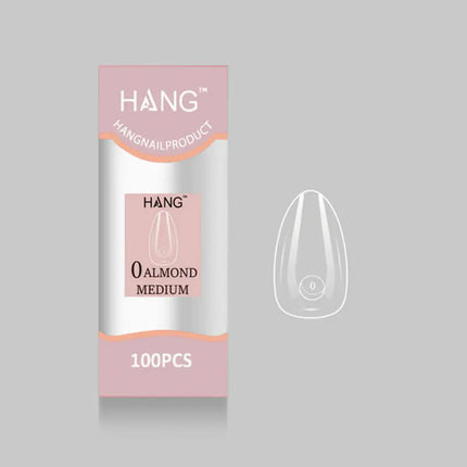 HANG Premium Flex-Gel X Tip Refill: Almond Medium Size 0 - 11 (100pcs/bag)