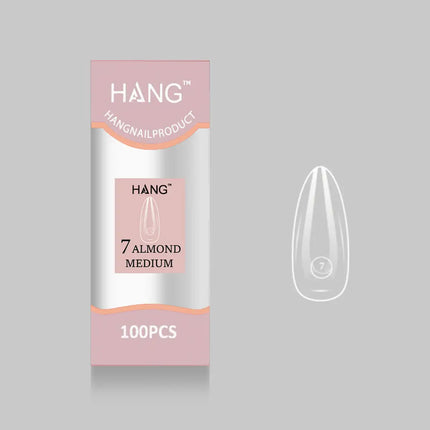 HANG Premium Flex-Gel X Tip Refill: Almond Medium Size 0 - 11 (100pcs/bag)