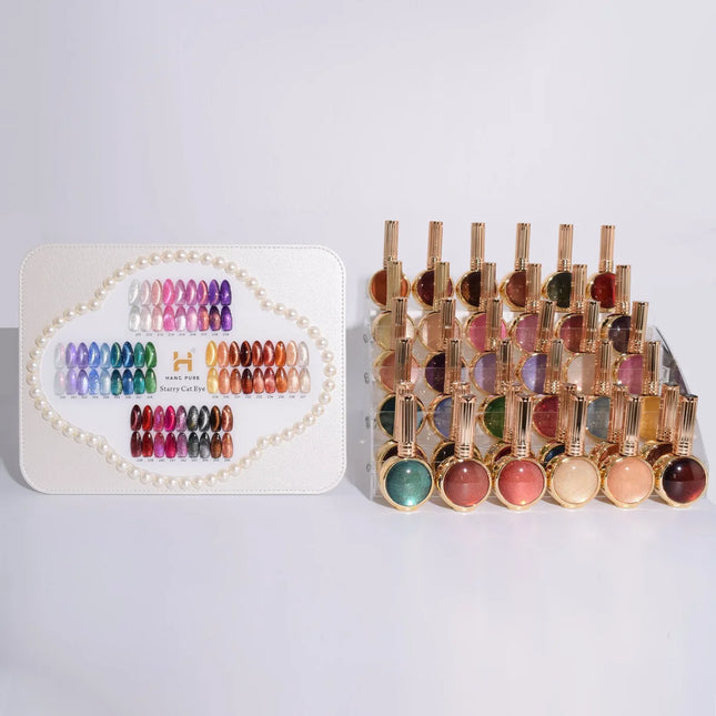 HANG - Starry Cat Eye Collection – Set 36 Colors 18ml (#211–#246) + Free Display & Magnetic