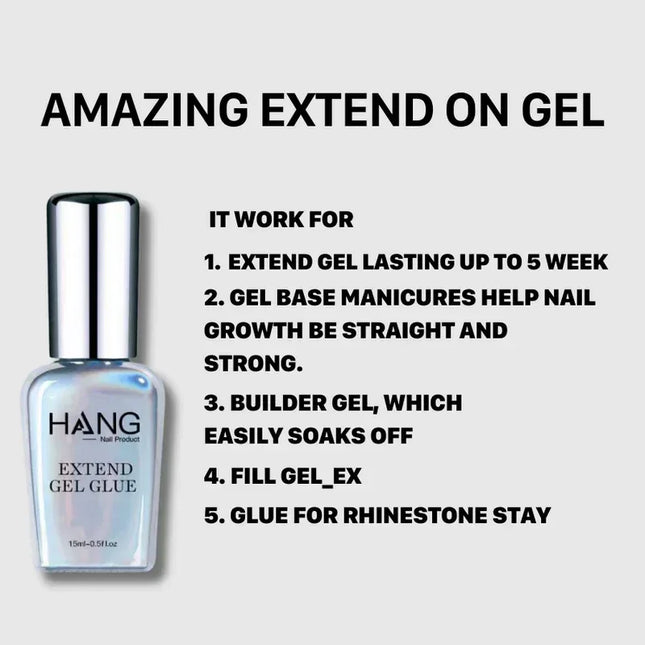 HANG Extend Gel Glue 0.5oz - Strong Nail Extension Adhesive - TTT Nails Supply