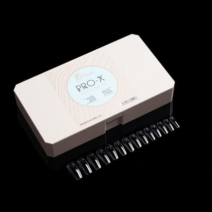 iGel PRO-X Soft Gel Nail Tips 14 - Natural Coffin Medium (600 pcs)