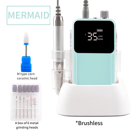 35,000RPM Cordless Nail Drill – Brushless Desktop Electric E-File