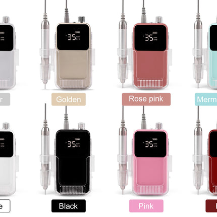 35,000RPM Cordless Nail Drill – Brushless Desktop Electric E-File