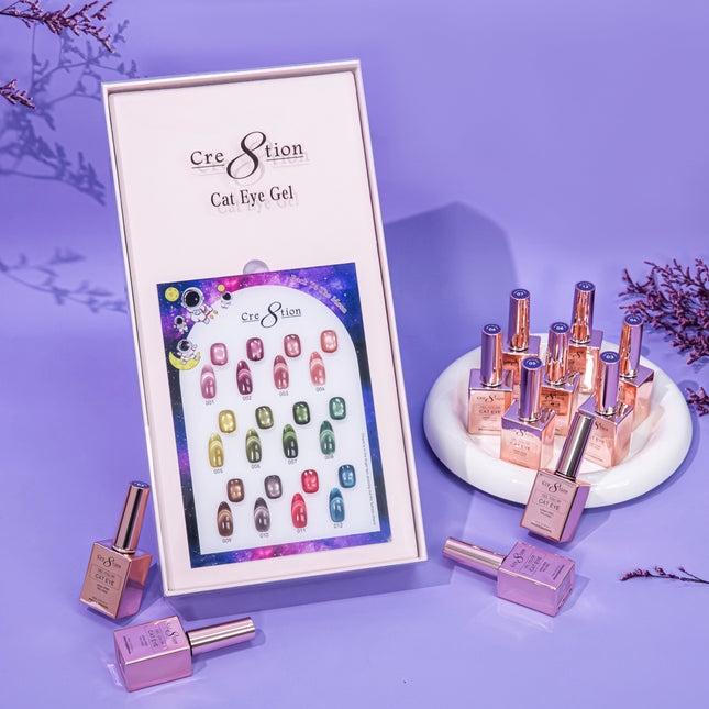 Cre8tion Cat Eye Back To The Moon Kit - 12 Colors Set