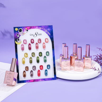 Cre8tion Cat Eye Back To The Moon Kit - 12 Colors Set