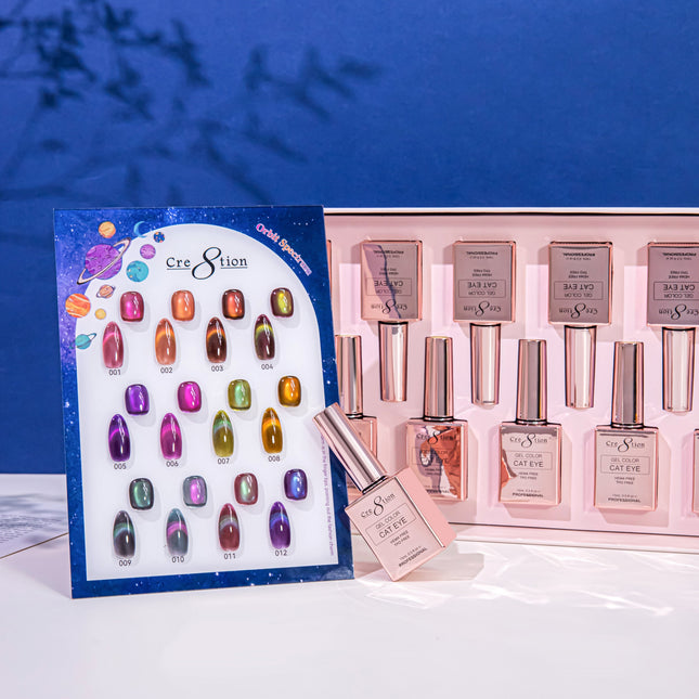 Cre8tion Cat Eye Orbit Spectrum Kit - 12 Colors Set
