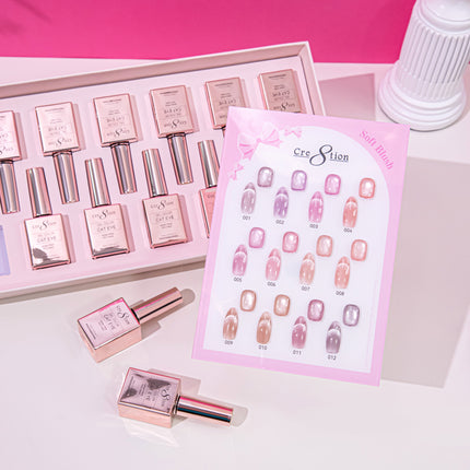 Cre8tion Cat Eye Soft Blush Kit - 12 Colors Set