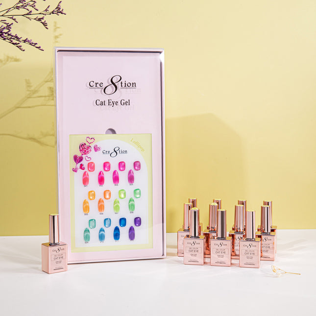 Cre8tion Cat Eye Lollipops Kit - 12 Colors Set
