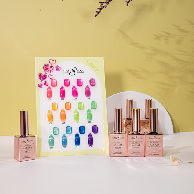 Cre8tion Cat Eye Lollipops Kit - 12 Colors Set