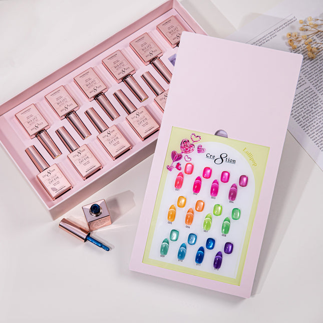 Cre8tion Cat Eye Lollipops Kit - 12 Colors Set