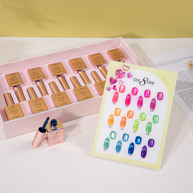 Cre8tion Cat Eye Lollipops Kit - 12 Colors Set