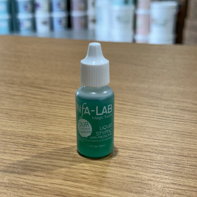 Infa-Lab Magic Touch Liquid Styptic Nails Stop Bleeding Skin 0.5oz