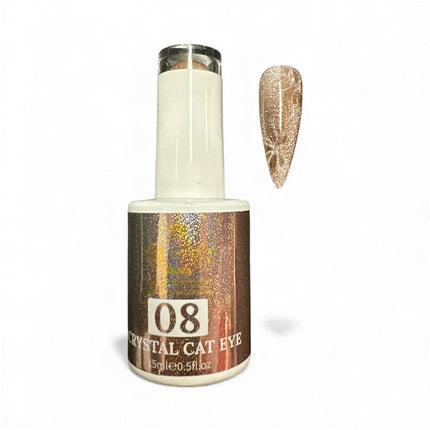 J&J PRICE LESS - Crystal Cat Eye #08 - TTT Nails Supply
