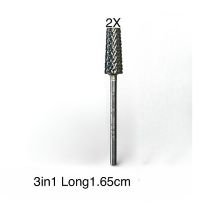 J&J Priceless 3/32 Carbide - 3in1 LONG 165mm Bit - 2XCOARSE #2XC