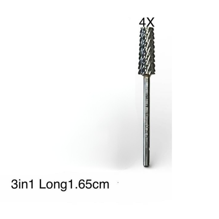 J&J Priceless 3/32 Carbide - 3in1 LONG 165mm Bit - 4XCOARSE #4XC