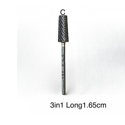 J&J Priceless 3/32 Carbide - 3in1 LONG 165mm Bit - COARSE #C
