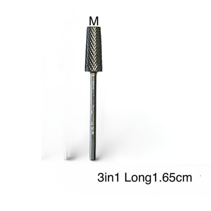 J&J Priceless 3/32 Carbide - 3in1 LONG 165mm Bit - MEDIUM #M