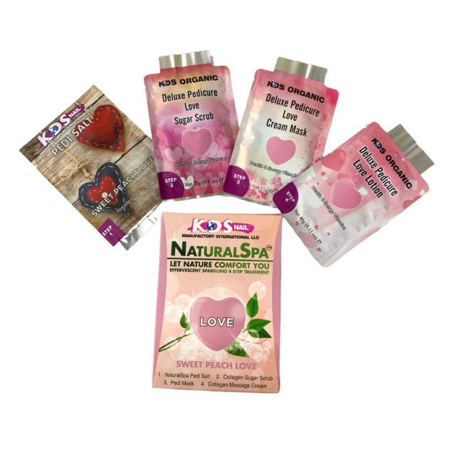 KDS - Pedicure Deluxe  4in1 (Case 88 Boxes) - Sweet Peach Love