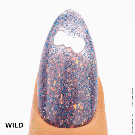 Apres x Kuromi Naughty and Nice - Flash Glitter - Gel Couleur 10ml (Set of 5) Buy 1 Get 1 Set Hello Kitty Gel Couleur