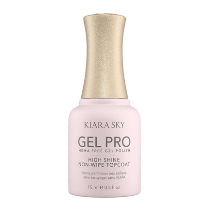 Kiara Sky HEMA-Free Gel Pro High-Shine Non-Wipe Top Coat 0.5oz (15ml)