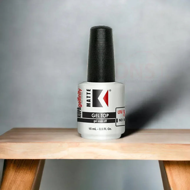 KUPA GelFinity Matte Top Coat No Wipe 0.5oz - TTT Nails Supply