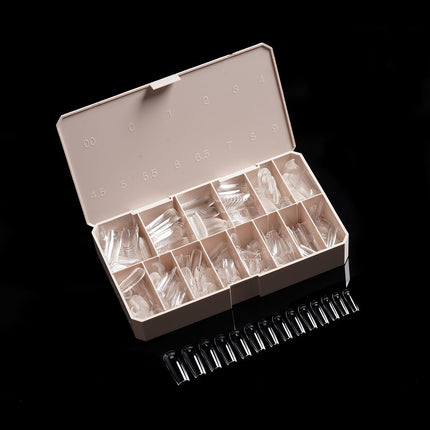 iGel PRO-X Soft Gel Nail Tips 04 - Natural Square Long (600 pcs)