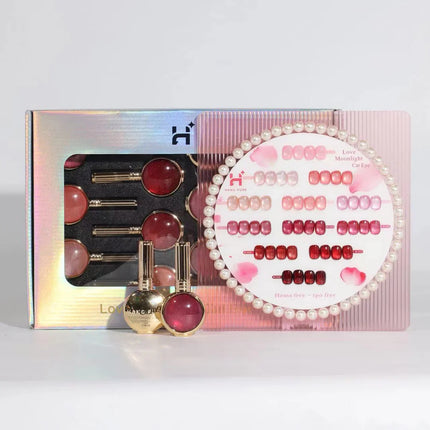 HANG Love Moonlight Cat Eye Gel Polish – HEMA & TPO Free 12 Color Set (#247 - 258) + Free Display & Magnet