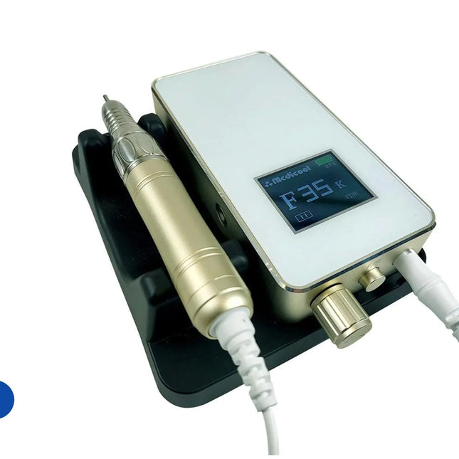 Medicool Pro Power Elite Nail Drill – 35,000 RPM Rechargeable Professional E-File (Portable/Desktop)