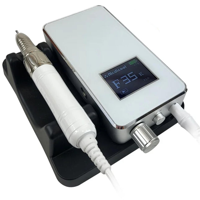 Medicool Pro Power Elite Nail Drill – 35,000 RPM Rechargeable Professional E-File (Portable/Desktop)