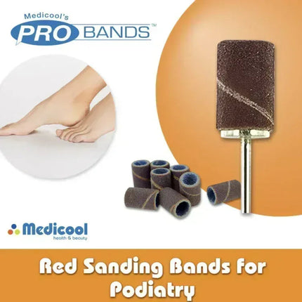 Medicool Sanding Bands - Coarse (100pcs/box) - TTT Nails Supply