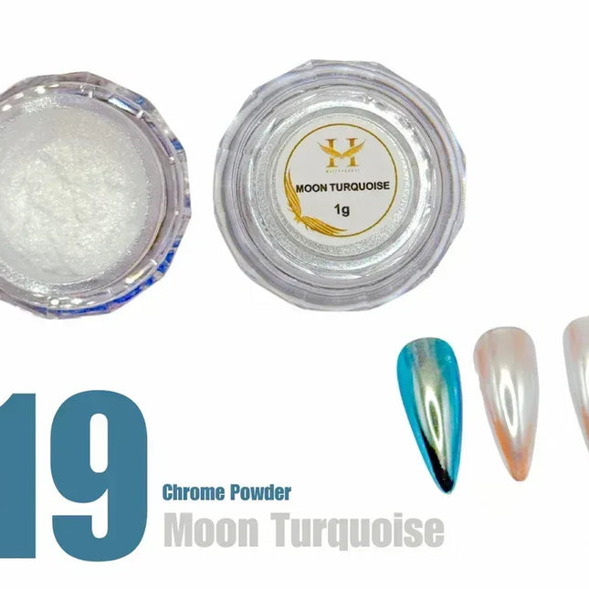 HANG Chrome Powder - #19 Moon Turquoise 1g - TTT Nails Supply