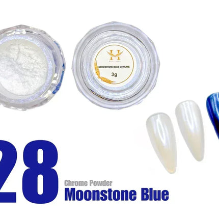 HANG Chrome Powder - #28 Moonstone Blue 3g - TTT Nails Supply