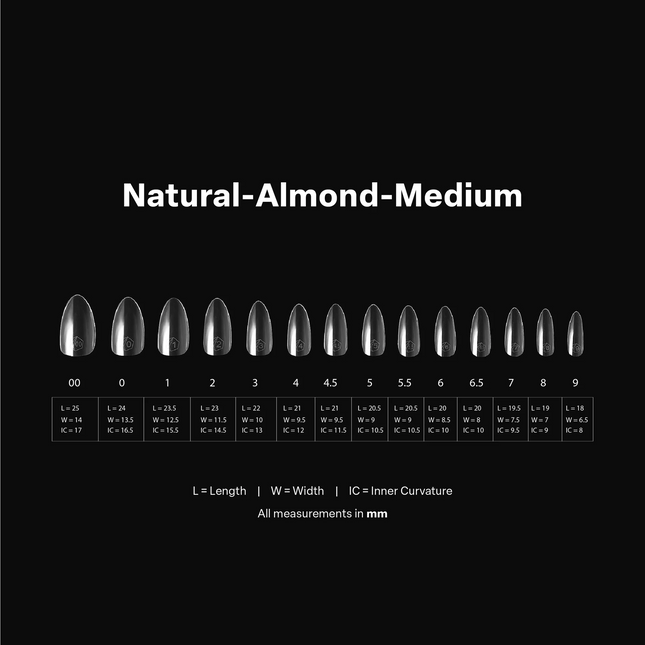 Apres Gel-X Tips 2.0 - NATURAL Almond 600pcs