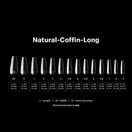 Apres Gel-X Tips 2.0 - NATURAL Coffin 600pcs
