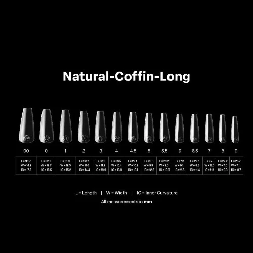 Apres Gel-X Tips 2.0 - NATURAL Coffin 600pcs