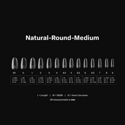Apres Gel-X Tips 2.0 - NATURAL Round 600pcs