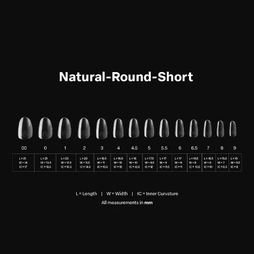 Apres Gel-X Tips 2.0 - NATURAL Round 600pcs