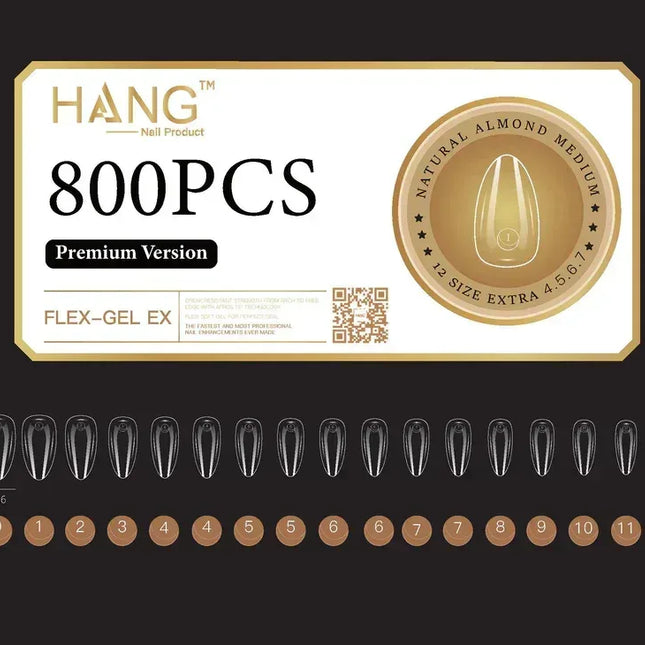 HANG Premium Flex-Gel X - Natural Almond - X Short (XS) - TTT Nails Supply