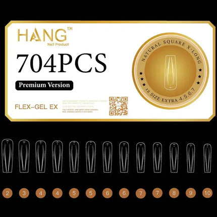 HANG Premium Flex-Gel X - Natural Square - X Long (XL) - TTT Nails Supply