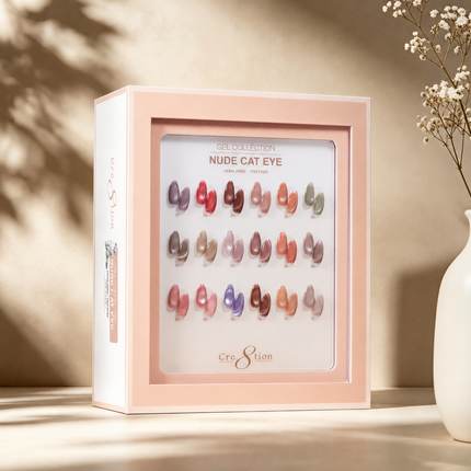 Cre8tion Cat Eye Gel Nude Collection Kit - 18 Colors Set (#55 - #72)