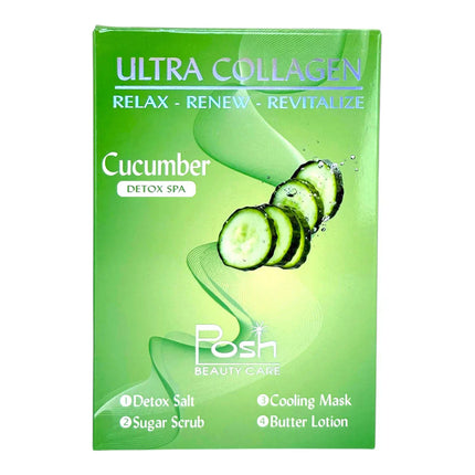 Posh Ultra Collagen 4-in-1 Pedicure/Manicure Kit - Cucumber (50pcs/case)