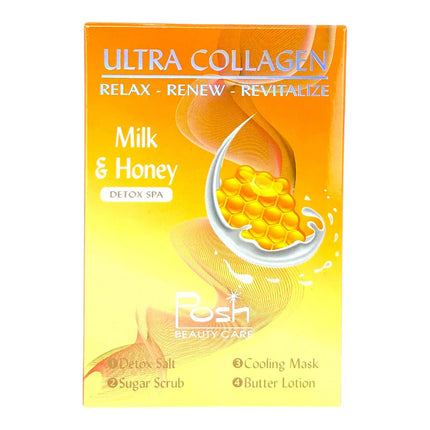 Posh Ultra Collagen 4-in-1 Pedicure/Manicure Kit - Milk & Honey (50pcs/case)