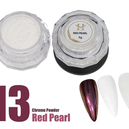 HANG Chrome Powder - #13 Red Pearl 3g - TTT Nails Supply
