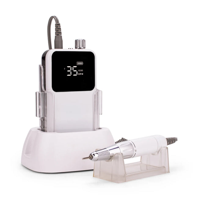 Professional 35,000RPM Portable Nail Drill – Rechargeable Low-Noise E-File